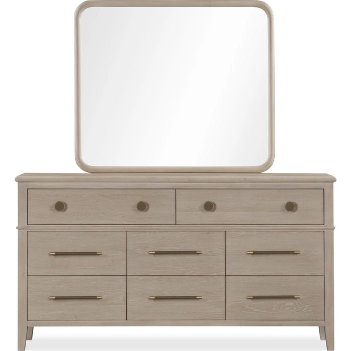 The Calnox Collection Light Oak Modern Farmhouse Bedroom Furniture Set