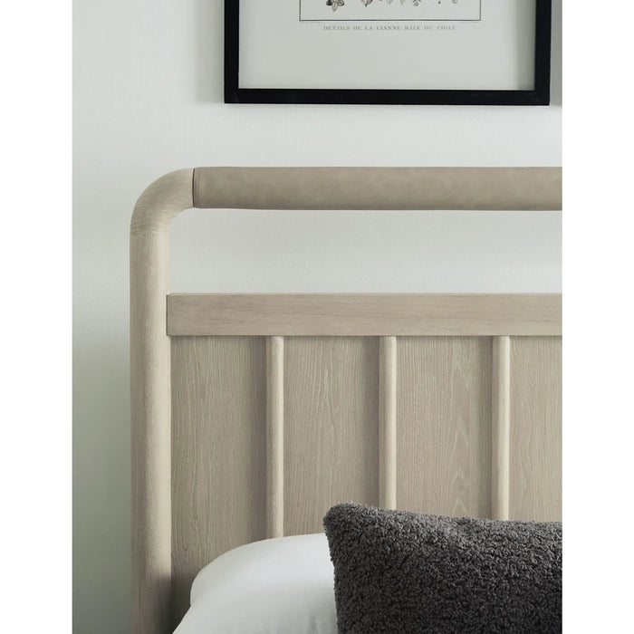 The Calnox Collection Light Oak Modern Farmhouse Bed Frame