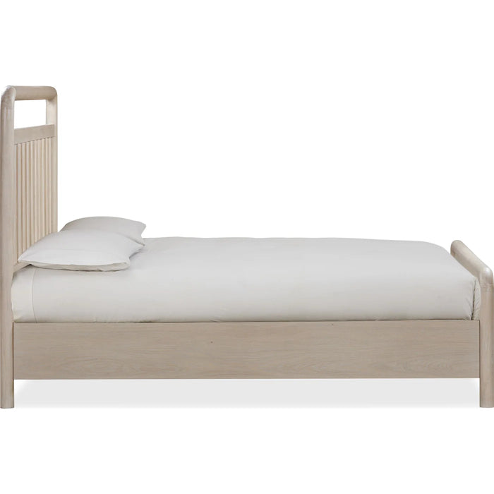 The Calnox Collection Light Oak Modern Farmhouse Bed Frame