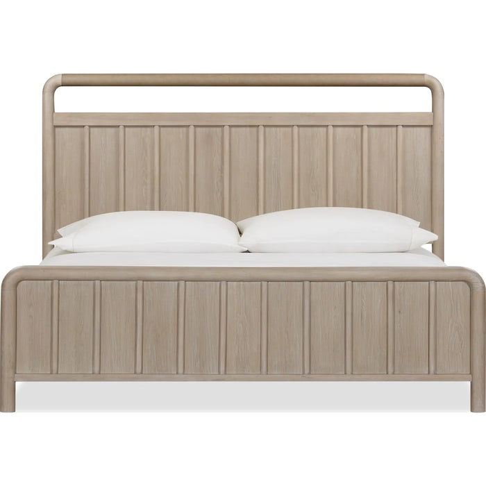 The Calnox Collection Light Oak Modern Farmhouse Bed Frame