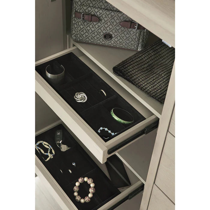 Marisole 6-Drawer 1-Door Oak Chest in Chai finish