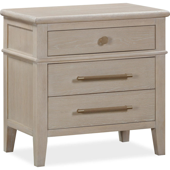 The Calnox Collection Light Oak Modern Farmhouse Bedroom Furniture Set