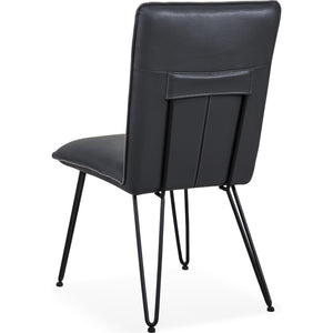 Set of 2 Demi Hairpin Leg Modern Dining Chair in Cobalt