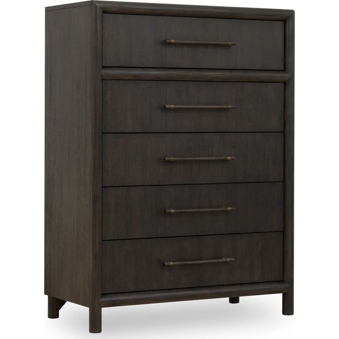 Sivra Natural Acacia Bedroom Set – Modern Textured Wood Design