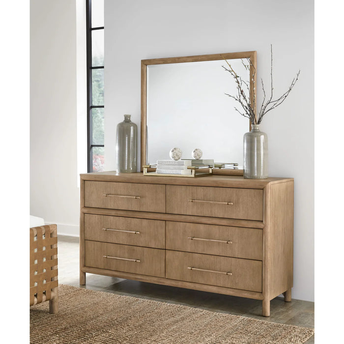 Sivra Natural Acacia Storage Bedroom Set – Modern Textured Wood Design