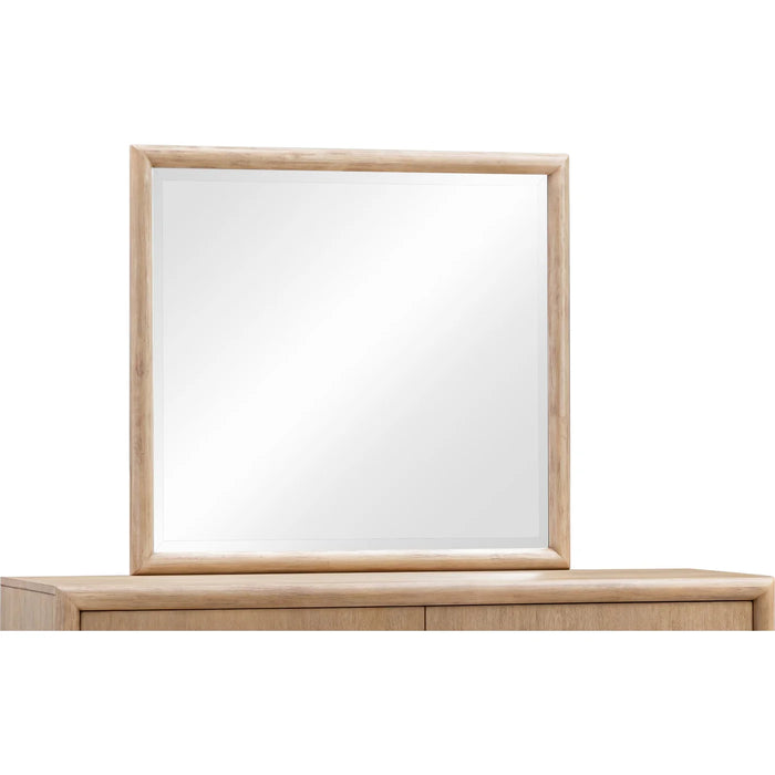 Sivra Natural Acacia Bedroom Set – Modern Textured Wood Design