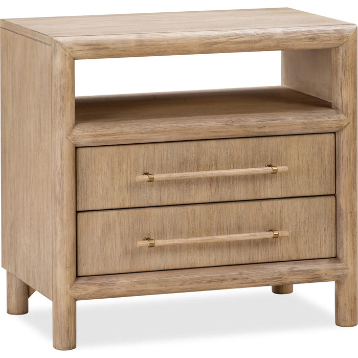 Sivra Natural Acacia Bedroom Set – Modern Textured Wood Design