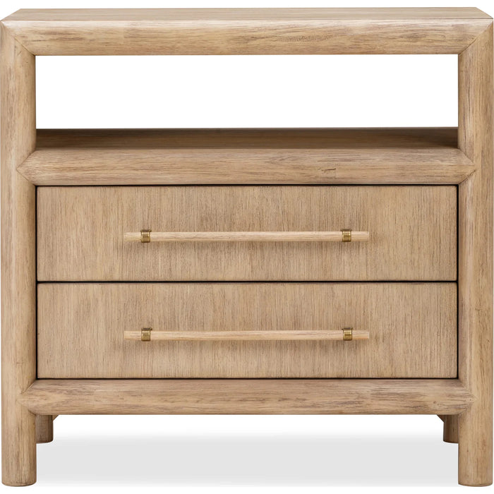 Sivra Natural Acacia Bedroom Set – Modern Textured Wood Design