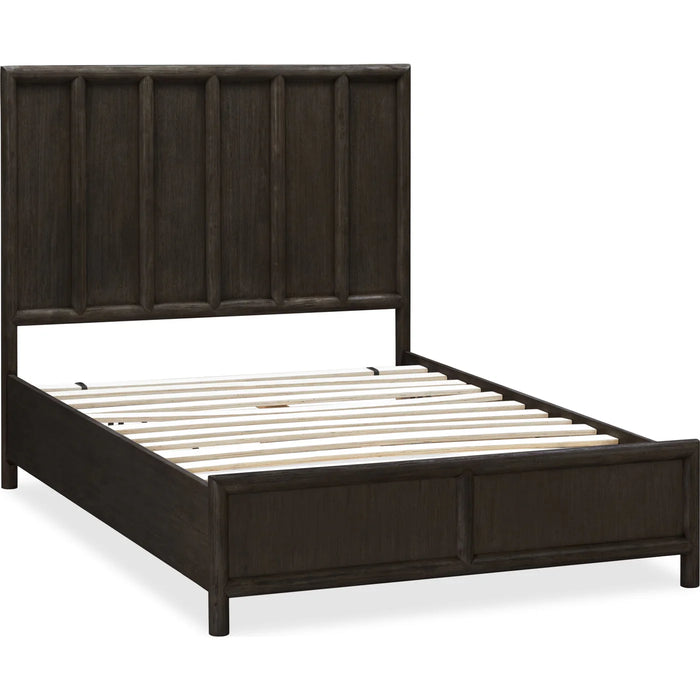 Sivra Natural Acacia Bed Frame – Modern Textured Wood Design