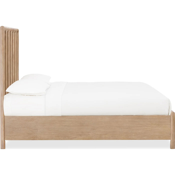 Sivra Natural Acacia Storage Bedroom Frame – Modern Textured Wood Design