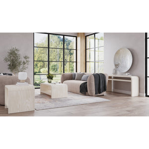 Drake coffee table in ash wood, sugar finish