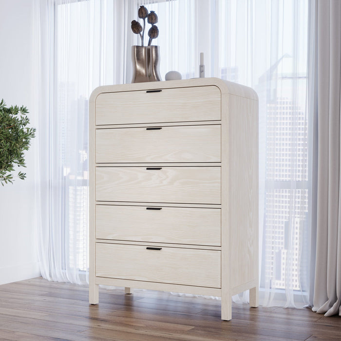 Drake chest of drawers with five drawers in sugar