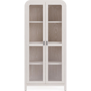 Drake wooden bookshelf with glass door in sugar