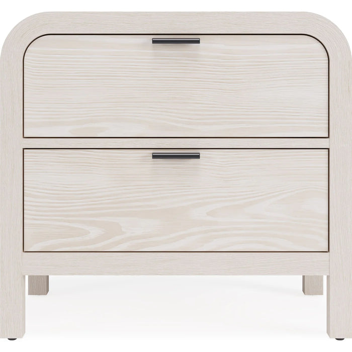 The Cloudline Collection Frosty Corduroy Upholstered Platform Bedroom Set