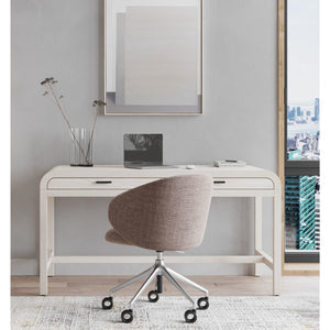Drake desk with two drawers in sugar