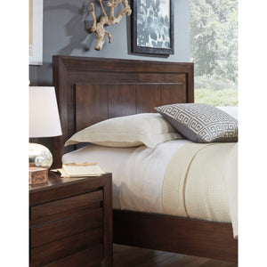 Set of 2 Element charging station bedside table in chocolate brown