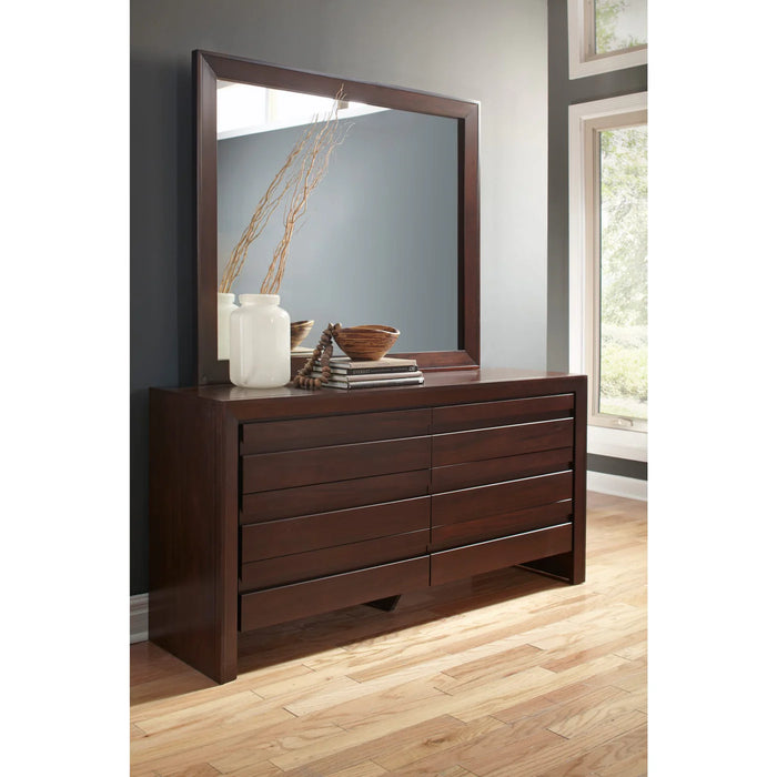 The Calven Collection Dark Chocolate Mahogany Bedroom Furniture Set