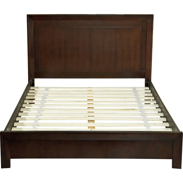 The Calven Collection Dark Chocolate Mahogany Bed Frame