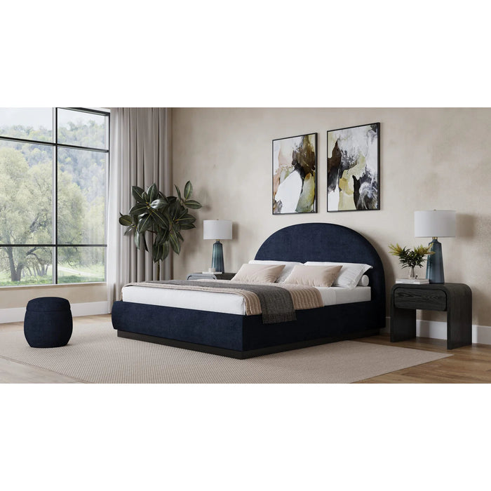 Charleston Upholstered Platform Bed in Chenille