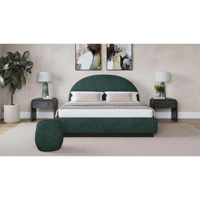 Charleston Upholstered Platform Bed in Chenille