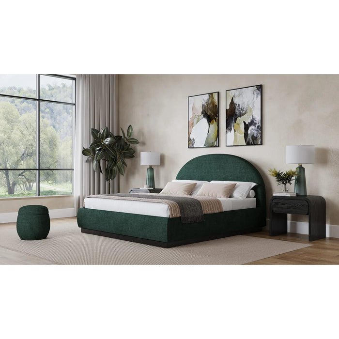 Charleston Upholstered Platform Bed in Chenille