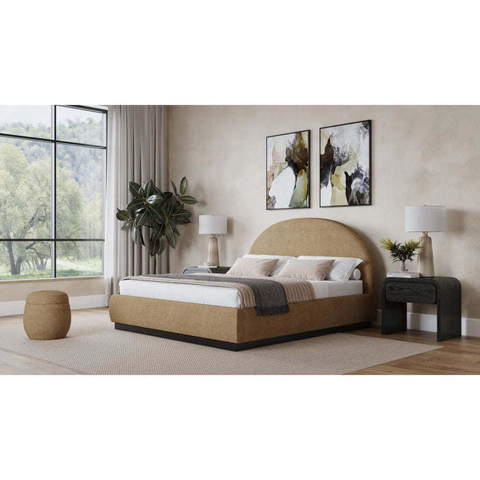 Charleston Upholstered Platform Bed in Chenille