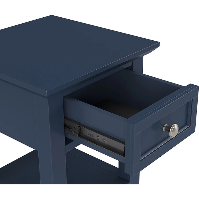 Gracelle Blue Living Room Table Collection Occasional Table Set