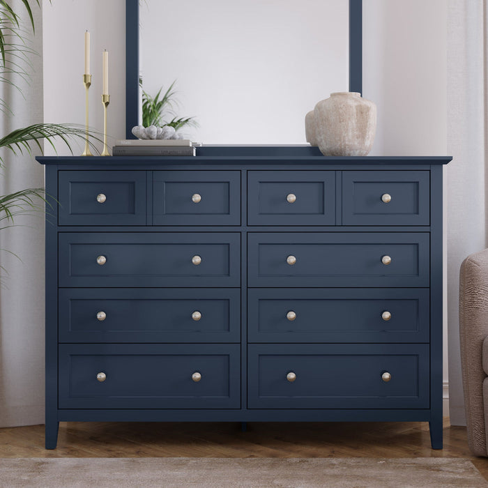 Grace eight-drawer chest and Mirror in blueberry (2024)