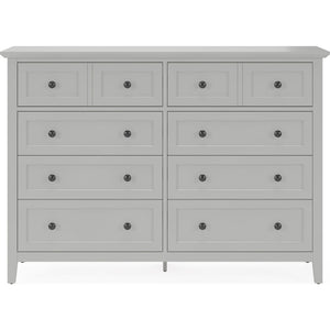 Grace eight-drawer chest and Mirror in elephant grey (2024)