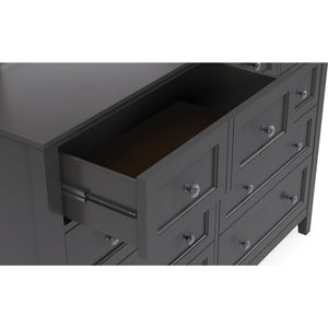 Grace eight-drawer chest and Mirror in raven black (2024)