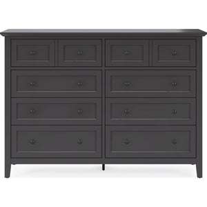Grace eight-drawer chest and Mirror in raven black (2024)