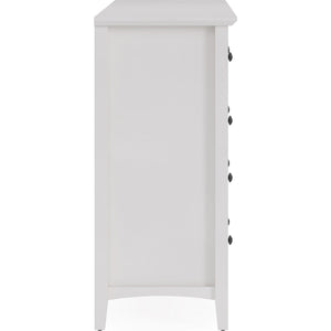 Grace eight-drawer chest and Mirror in snow white (2024)