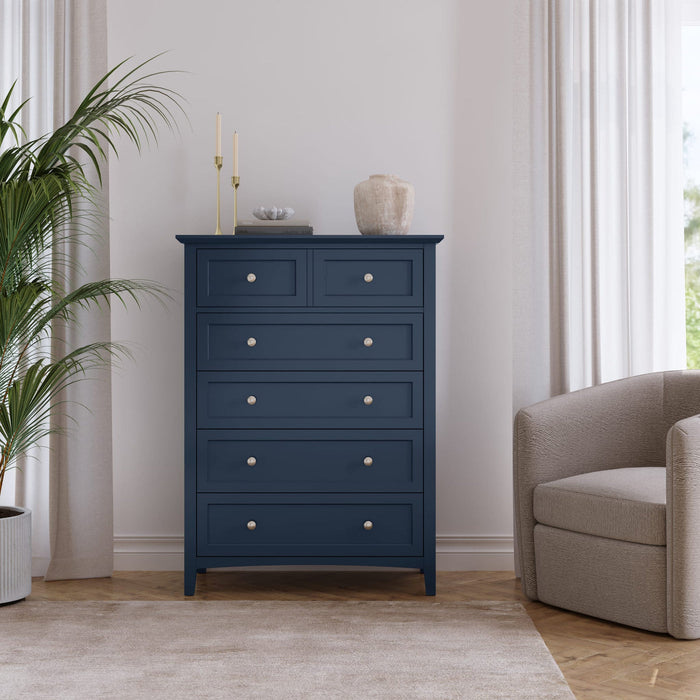 Grace five-drawer chest in blueberry (2024)