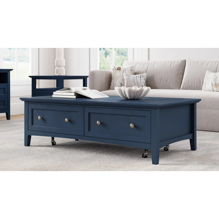 Gracelle Blue Living Room Table Collection Occasional Table Set