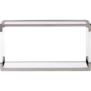 Console table Jasper made of acrylic/white glass/PSS