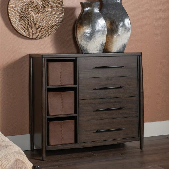 Kingsley Sweater Chest with Storage Bins in Minx - 50"