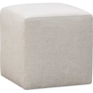 Set of 2 Liv Fully upholstered dining stool in natural linen