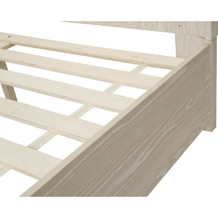 Harbor Rustic-Modern Storage Platform Bed Frame