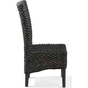 Set of 2 Meadow Chair Water Hyacinth in Graphite