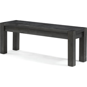 Meadow solid wood bench in graphite