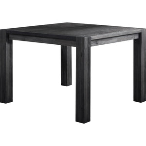 Meadow square solid wood bar table in graphite