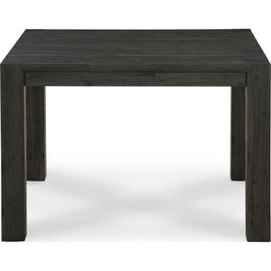 Meadow square solid wood bar table in graphite