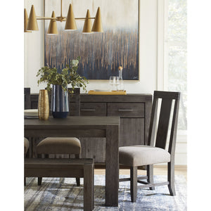 Meadow solid wood sideboard with three drawers and three doors in graphite