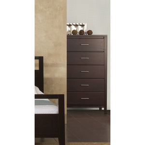 Nevis five-drawer chest in Espresso (2024)