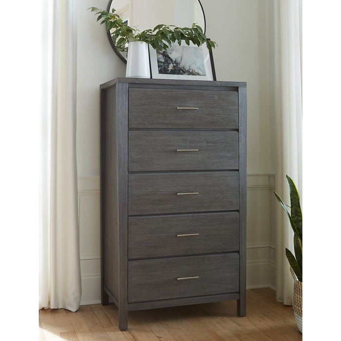 Nevis five-drawer chest in sharkskin (2024)