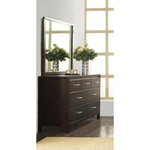 Nevis seven-drawer chest and Mirror in Espresso (2024)