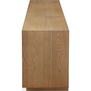 One Coastal Modern 74 inch TV console in bisque
