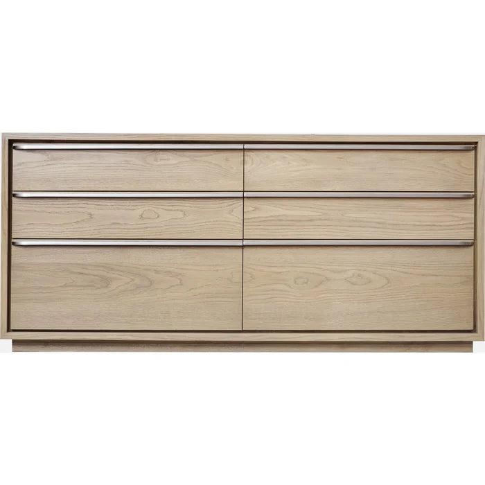 Seabourne Modern Platform Bedroom set in Bisque