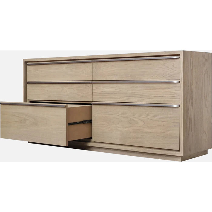 Seabourne Modern Platform Bedroom set in Bisque