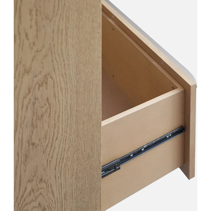 Seabourne Modern Platform Bedroom set in Bisque